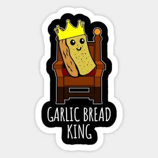 Garlic Bread King Sticker